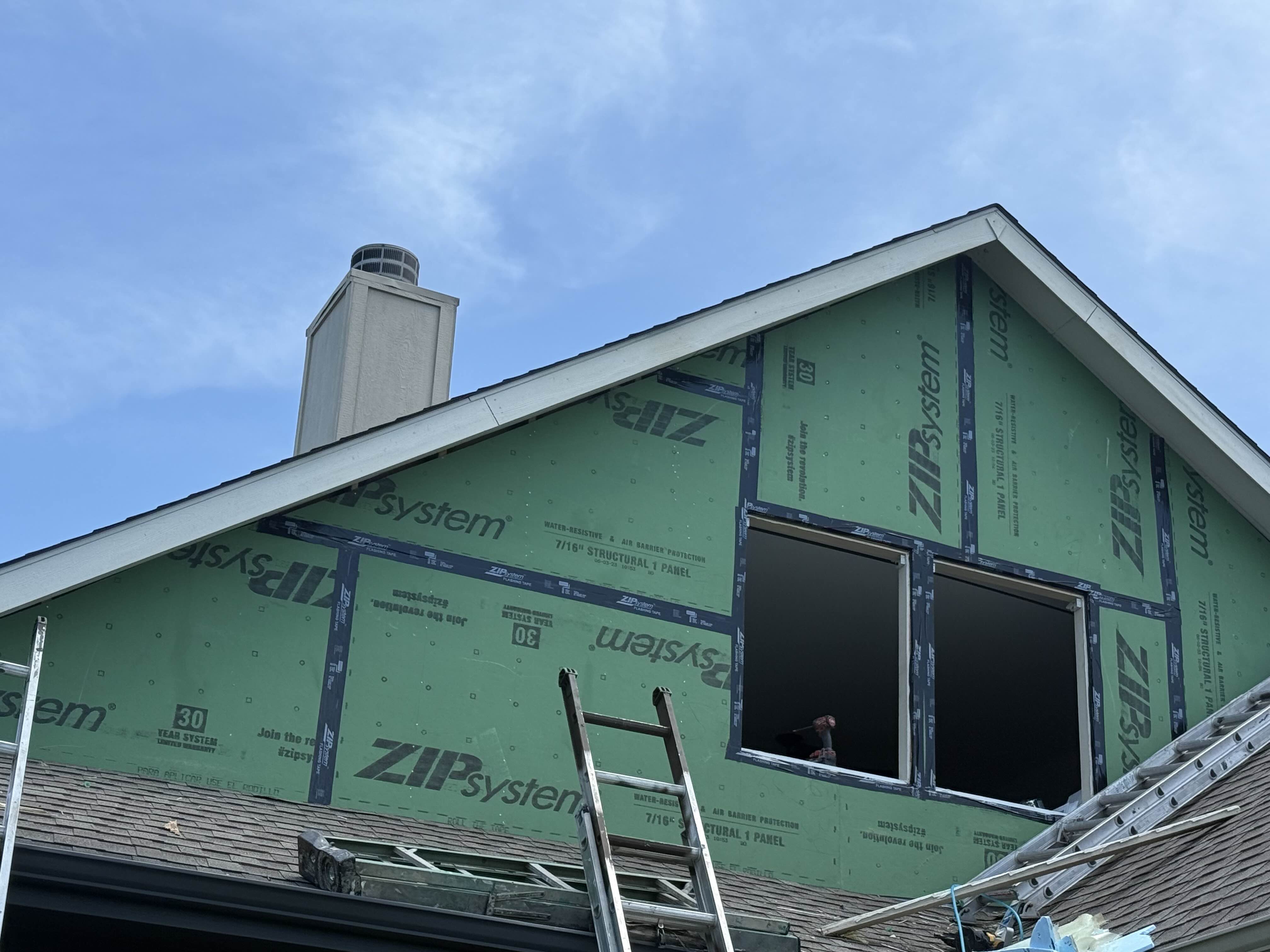 Siding Project Progress (Before)